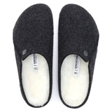 Birkenstock Clogs - Open Heel Birkenstock Zermatt Shearling Wool Felt -  Anthracite