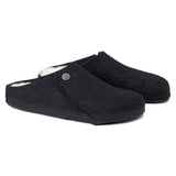 Birkenstock Clogs - Open Heel Birkenstock Zermatt Shearling Wool Felt -  Anthracite