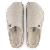 Birkenstock Clogs - Open Heel Birkenstock Zermatt Shearling Wool Felt -  Ecru