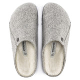 Birkenstock Clogs - Open Heel Birkenstock Zermatt Shearling Wool Felt -  Light Gray