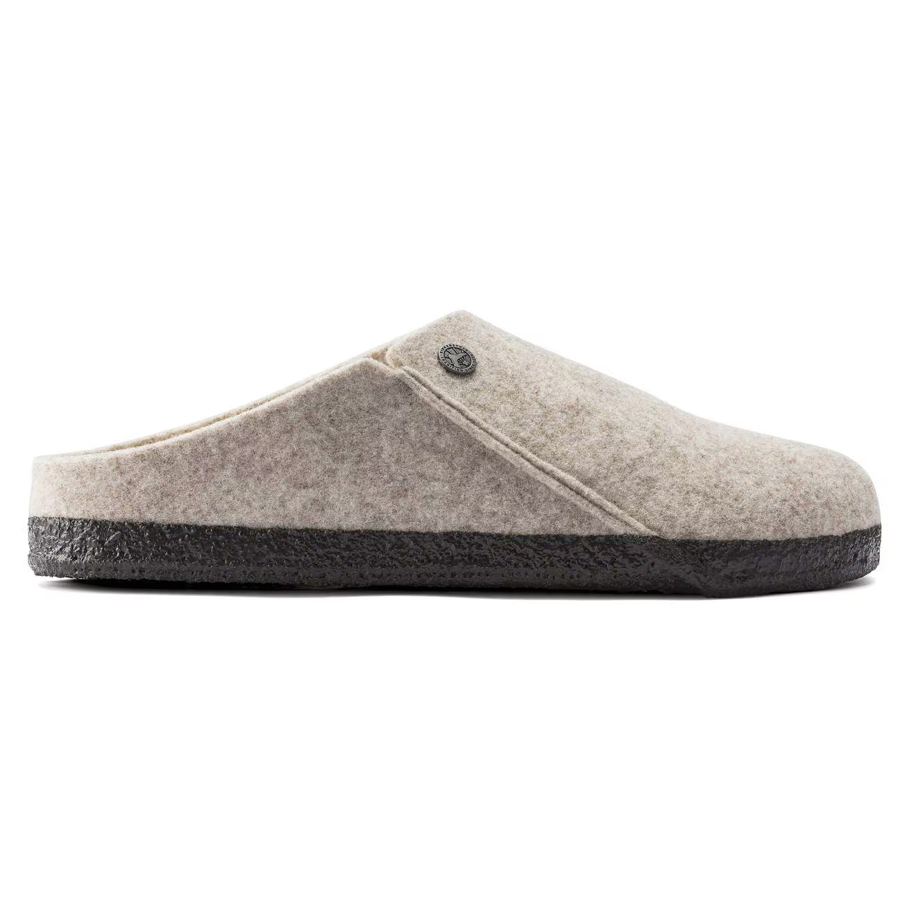 Birkenstock Clogs - Open Heel Birkenstock Zermatt Shearling Wool Slippers- Eggshell