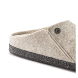 Birkenstock Clogs - Open Heel Birkenstock Zermatt Shearling Wool Slippers- Eggshell