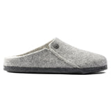 Birkenstock Clogs - Open Heel Birkenstock Zermatt Shearling Wool Slippers- Light Gray