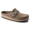 Birkenstock Clogs - Open Heel Narrow / Taupe / 35 EU Birkenstock Buckley Suede Clogs- Gray Taupe