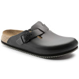 Birkenstock Clogs Regular / Black / 35 EU Birkenstock Boston Super Grip Clogs- Black Leather