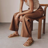 Birkenstock Flat Sandals Birkenstock Arizona Big Buckle Sandals - Cognac Oiled Leather