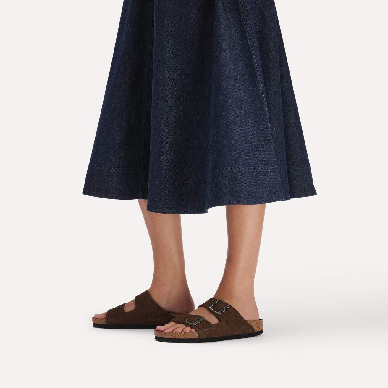 Birkenstock Flat Sandals Birkenstock Arizona (Soft Footbed) Sandals - Carafe Tonal Suede Leather