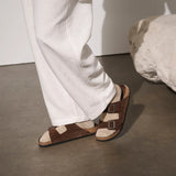 Birkenstock Flat Sandals Birkenstock Arizona (Soft Footbed) Sandals - Carafe Tonal Suede Leather