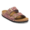 Birkenstock Flat Sandals Regular / Purple / 35 EU Birkenstock Arizona Rivet Border Sandals- Pepper Suede