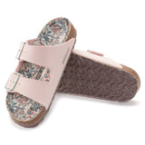 Birkenstock Sandals 36 EU / Narrow / Pink Birkenstock Womens Arizona Vegan Two Strap Sandals - Light Rose