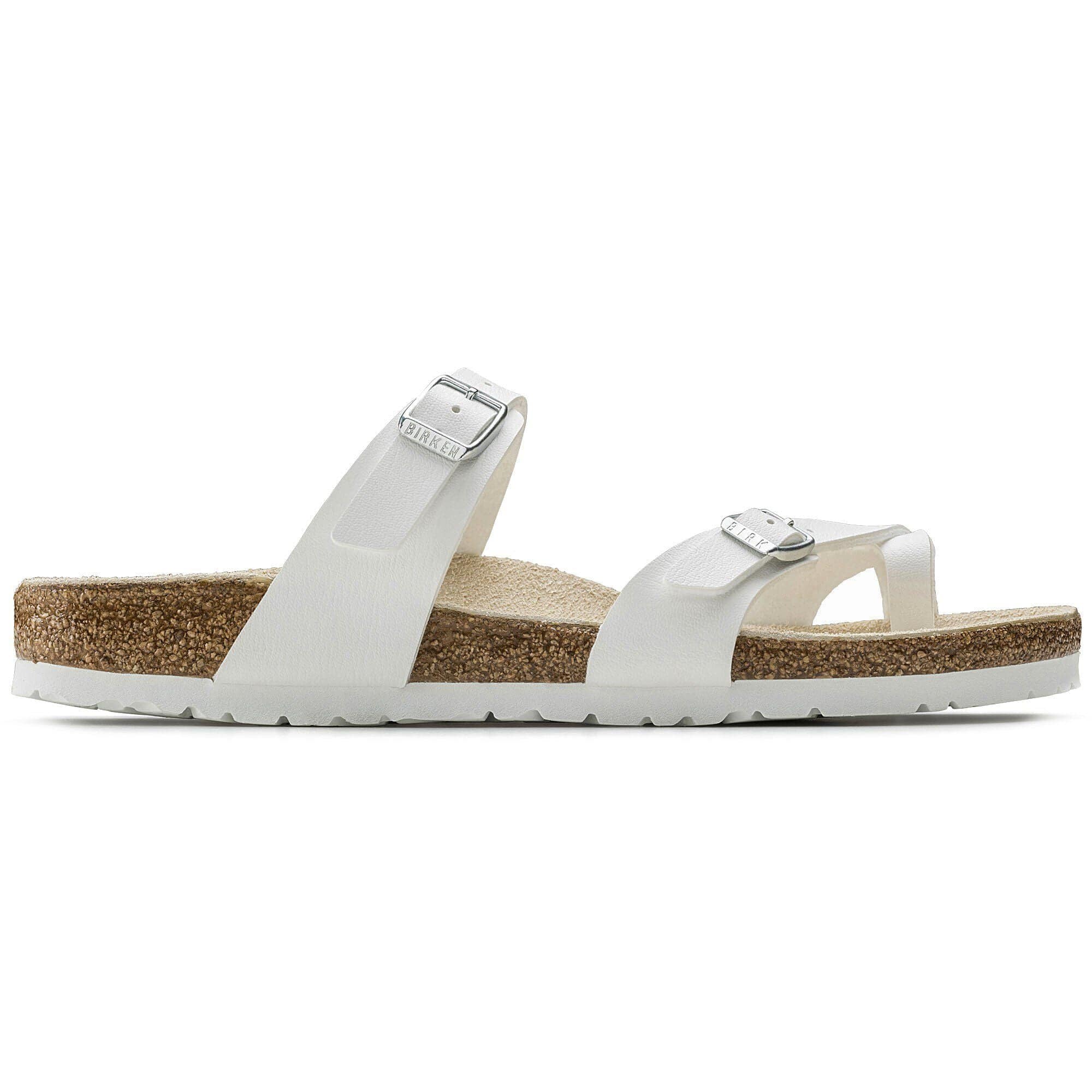 Birkenstock Strappy Sandals Birkenstock Mayari Sandals- White Birko-Flor