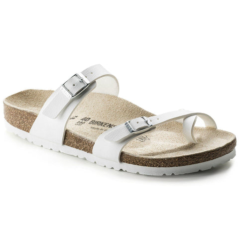 Birkenstock Strappy Sandals Birkenstock Mayari Sandals- White Birko-Flor
