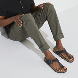 Birkenstock Thong Sandals Birkenstock Gizeh Sandals- Black Oiled Leather