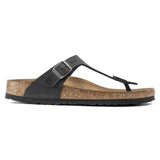 Birkenstock Thong Sandals Birkenstock Gizeh Sandals- Black Oiled Leather
