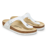 Birkenstock Thong Sandals Birkenstock Gizeh Sandals- White Birko-Flor