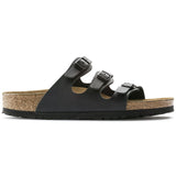 Birkenstock Three-Strap Sandals Birkenstock Florida Sandals (Soft Footbed)- Black Birko-Flor