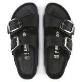 Birkenstock Two-Strap Sandals Birkenstock Arizona Big Buckle Sandals- Black Oiled Leather