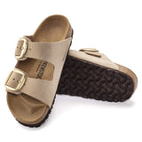 Birkenstock Two-Strap Sandals Birkenstock Arizona Big Buckle Sandals- Sandcastle Nubuck Leather