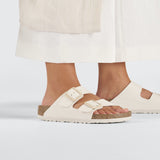 Birkenstock Two-Strap Sandals Birkenstock Arizona Birko-Flor Sandals- Eggshell