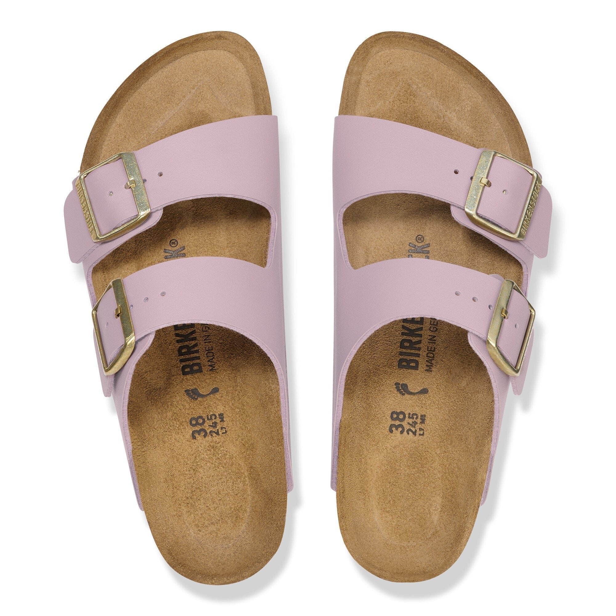 Birkenstock Two-Strap Sandals Birkenstock Arizona Birko-Flor Sandals-  Faded Purple