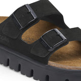 Birkenstock Two-Strap Sandals Birkenstock Arizona Chunky Sandals- Black Suede