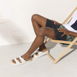 Birkenstock Two-Strap Sandals Birkenstock Arizona EVA Sandals- White