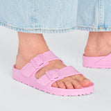 Birkenstock Two-Strap Sandals Birkenstock Arizona EVA Two Strap Sandals - Fondant Pink