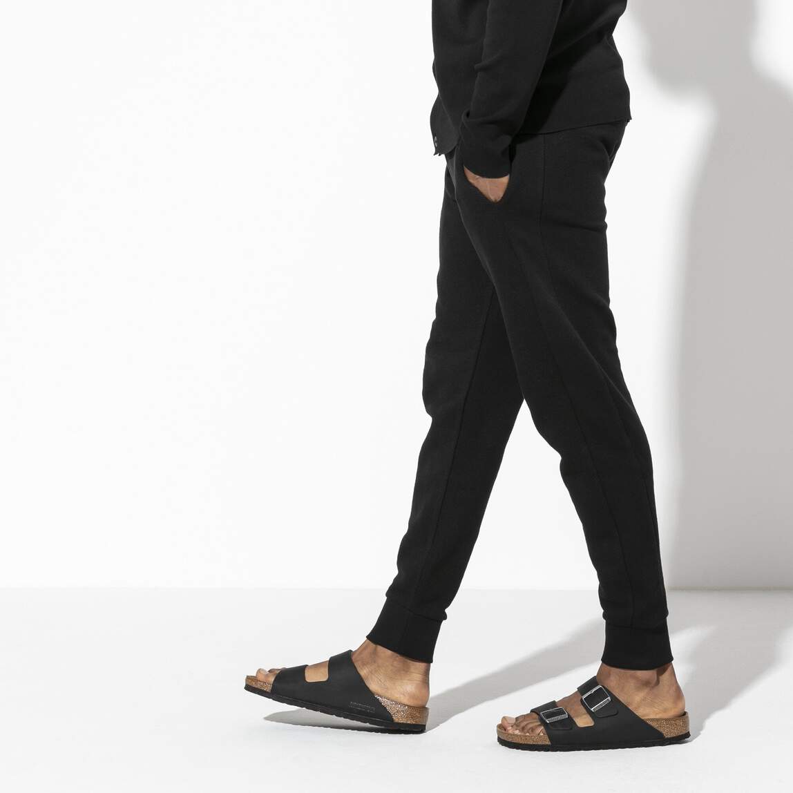 Birkenstock Two-Strap Sandals Birkenstock Arizona Sandals- Black Oiled Leather
