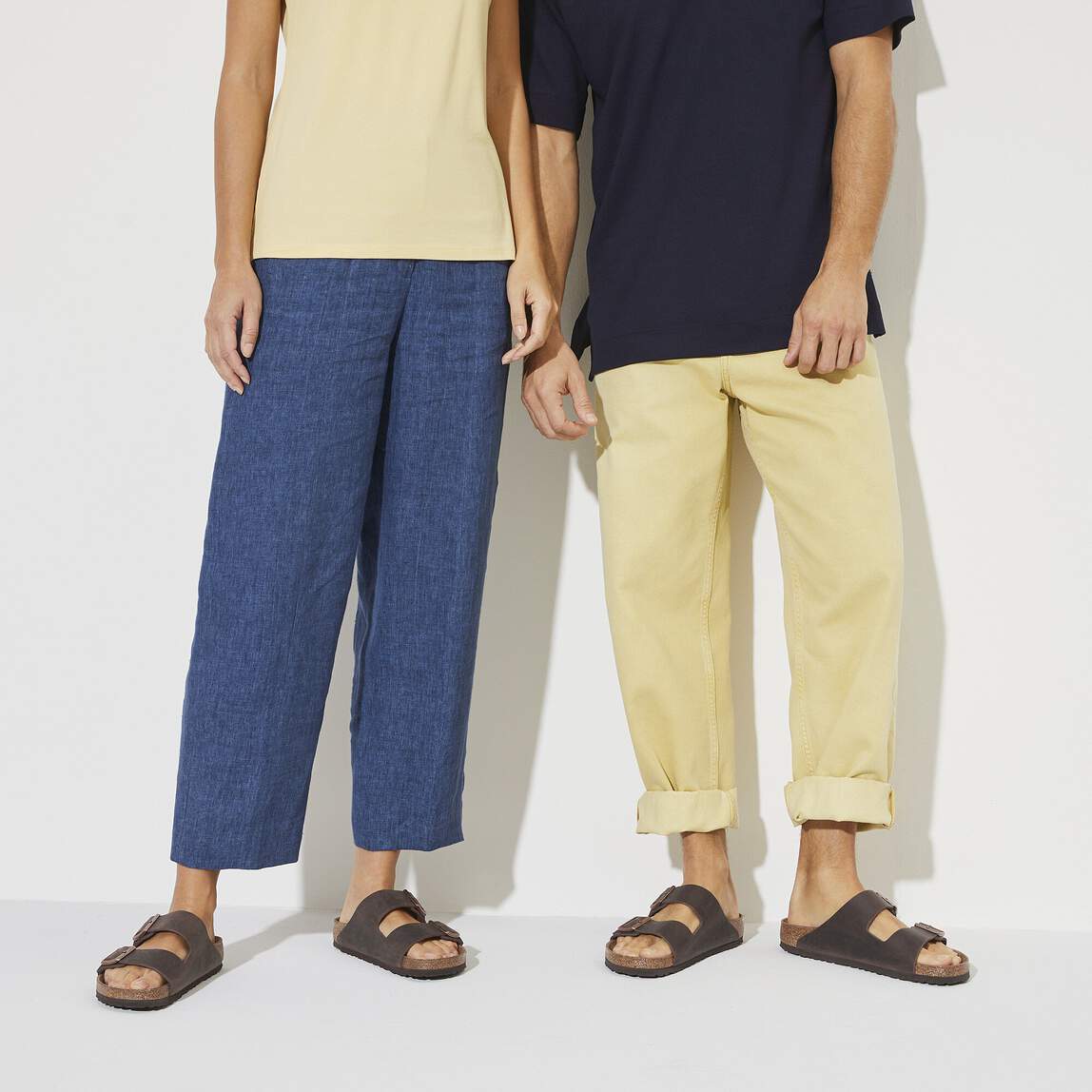 Birkenstock Two-Strap Sandals Birkenstock Arizona Sandals- Habana Oiled Leather