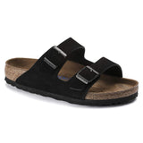 Birkenstock Two-Strap Sandals Birkenstock Arizona Sandals (Soft Footbed)- Black Suede