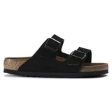 Birkenstock Two-Strap Sandals Birkenstock Arizona Sandals (Soft Footbed)- Black Suede