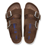 Birkenstock Two-Strap Sandals Birkenstock Arizona Sandals (Soft Footbed)- Carafe Tonal Suede