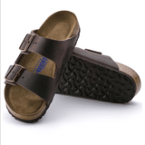 Birkenstock Two-Strap Sandals Birkenstock Arizona Sandals (Soft Footbed)- Habana Oiled Leather