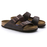 Birkenstock Two-Strap Sandals Birkenstock Arizona Sandals (Soft Footbed)- Habana Oiled Leather