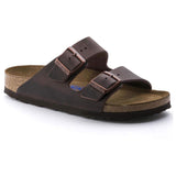 Birkenstock Two-Strap Sandals Birkenstock Arizona Sandals (Soft Footbed)- Habana Oiled Leather