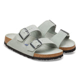 Birkenstock Two-Strap Sandals Birkenstock Arizona Sandals (Soft Footbed)- Pure Sage Tonal Suede
