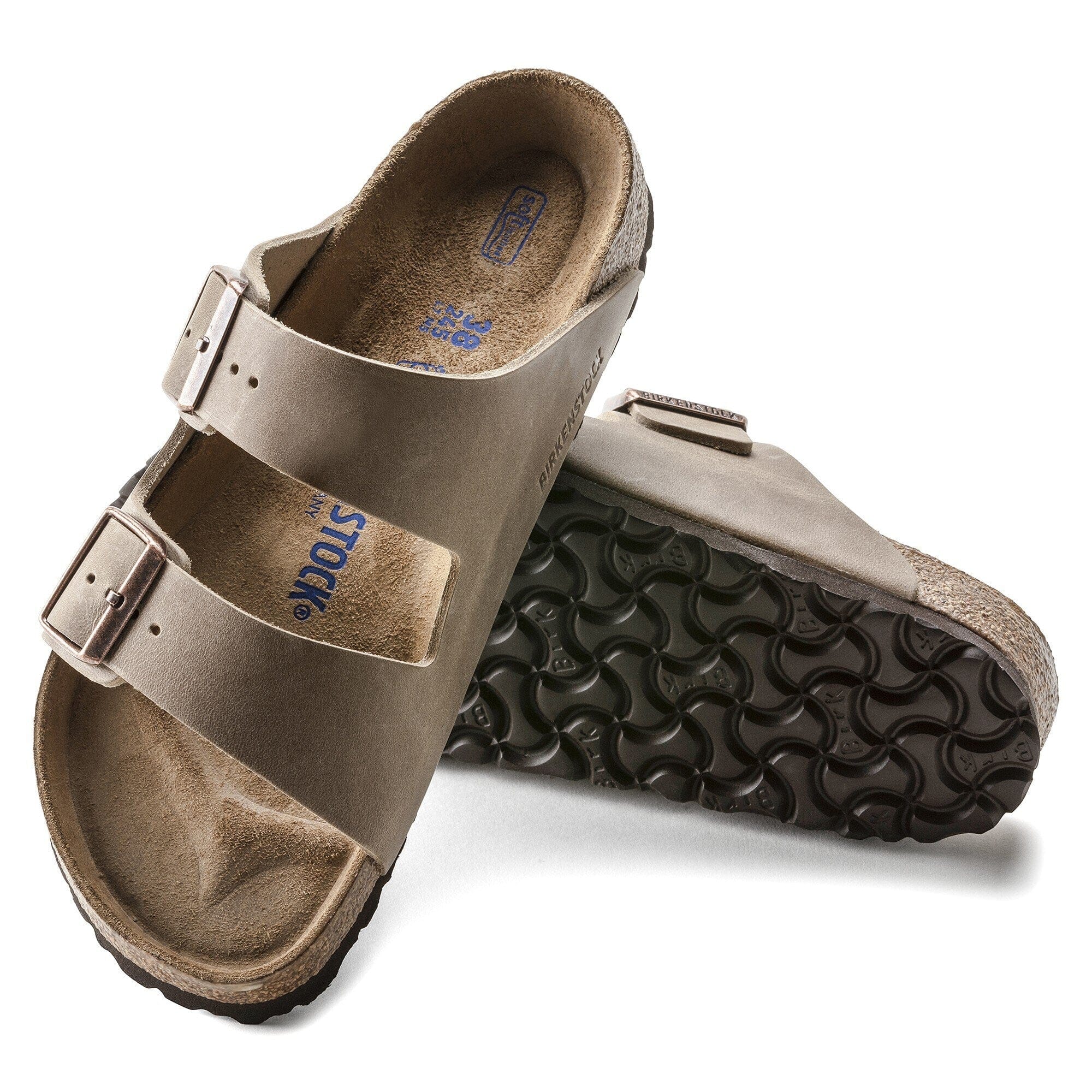 Birkenstock Two-Strap Sandals Birkenstock Arizona Sandals (Soft Footbed)- Tobacco Oiled Leather