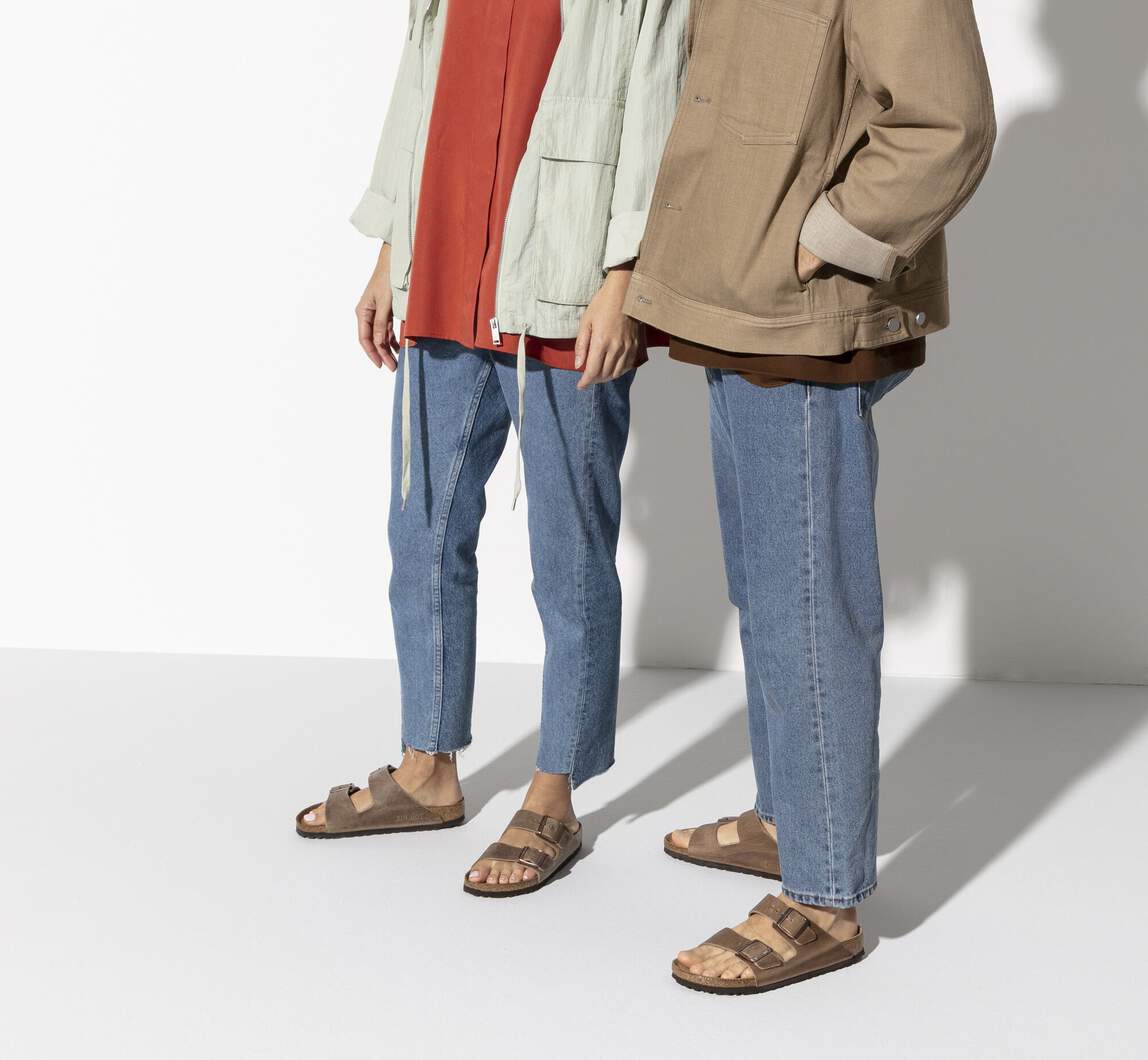 Birkenstock Two-Strap Sandals Birkenstock Arizona Sandals (Soft Footbed)- Tobacco Oiled Leather