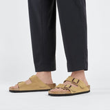 Birkenstock Two-Strap Sandals Birkenstock Arizona Two Strap Sandals - Desert Soil Latte Cream