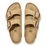 Birkenstock Two-Strap Sandals Birkenstock Arizona Two Strap Sandals - Desert Soil Latte Cream