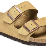 Birkenstock Two-Strap Sandals Birkenstock Arizona Two Strap Sandals - Desert Soil Latte Cream