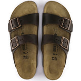 Birkenstock Two-Strap Sandals Birkenstock Arizona Two Strap Sandals (Soft Footbed) - Habana Oiled Leather