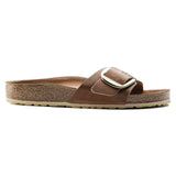 Birkenstock Two-Strap Sandals Birkenstock Madrid Big Buckle Sandals- Cognac Oiled Leather