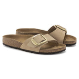 Birkenstock Two-Strap Sandals Birkenstock Madrid Big Buckle Sandals- Sandcastle Nubuck Leather