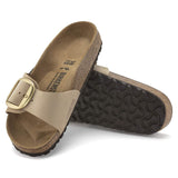 Birkenstock Two-Strap Sandals Birkenstock Madrid Big Buckle Sandals- Sandcastle Nubuck Leather