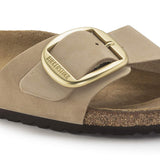 Birkenstock Two-Strap Sandals Birkenstock Madrid Big Buckle Sandals- Sandcastle Nubuck Leather