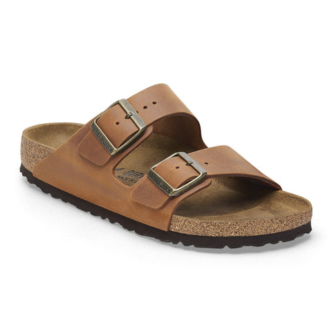 Birkenstock Two-Strap Sandals Cognac / D (Medium) Regular Fit / 35 EU Birkenstock Arizona Two Strap Sandals - Cognac