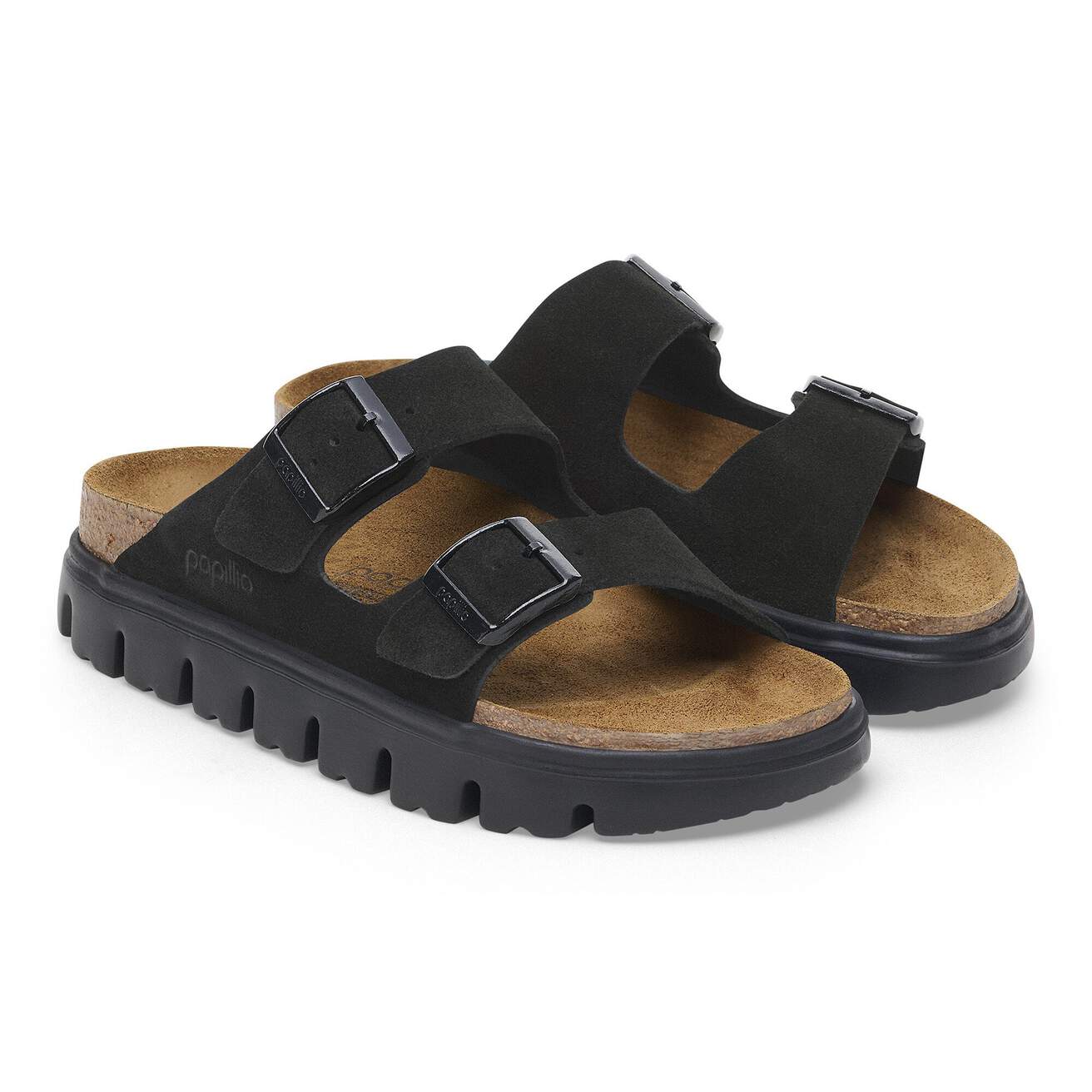 Birkenstock Two-Strap Sandals Narrow / Tan / 35 EU Birkenstock Arizona Chunky Sandals- Black Suede