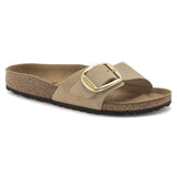 Birkenstock Two-Strap Sandals Narrow / Tan / 35 EU Birkenstock Madrid Big Buckle Sandals- Sandcastle Nubuck Leather