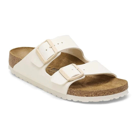 Birkenstock Two-Strap Sandals Regular / Cream / 35 EU Birkenstock Arizona Birko-Flor Sandals- Eggshell